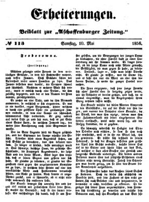 Erheiterungen (Aschaffenburger Zeitung) Samstag 10. Mai 1856