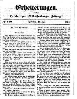 Erheiterungen (Aschaffenburger Zeitung) Dienstag 29. Juli 1856