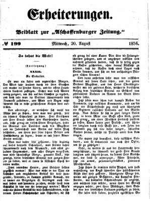Erheiterungen (Aschaffenburger Zeitung) Mittwoch 20. August 1856