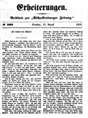 Erheiterungen (Aschaffenburger Zeitung) Samstag 23. August 1856