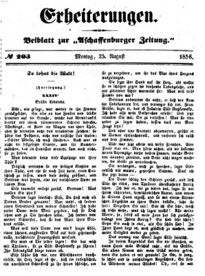 Erheiterungen (Aschaffenburger Zeitung) Montag 25. August 1856