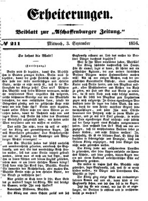 Erheiterungen (Aschaffenburger Zeitung) Mittwoch 3. September 1856