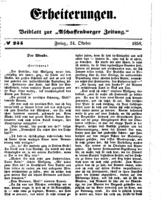 Erheiterungen (Aschaffenburger Zeitung) Freitag 24. Oktober 1856