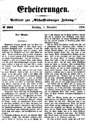 Erheiterungen (Aschaffenburger Zeitung) Samstag 1. November 1856