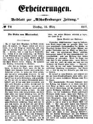 Erheiterungen (Aschaffenburger Zeitung) Dienstag 24. März 1857