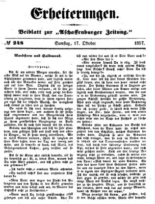 Erheiterungen (Aschaffenburger Zeitung) Samstag 17. Oktober 1857