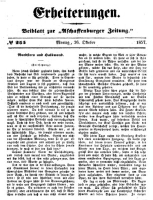 Erheiterungen (Aschaffenburger Zeitung) Montag 26. Oktober 1857