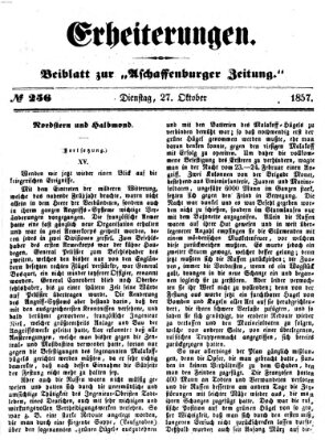 Erheiterungen (Aschaffenburger Zeitung) Dienstag 27. Oktober 1857