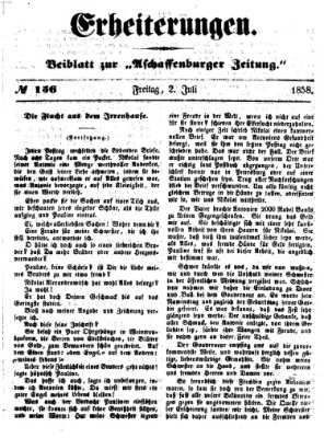 Erheiterungen (Aschaffenburger Zeitung) Freitag 2. Juli 1858