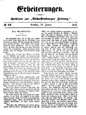 Erheiterungen (Aschaffenburger Zeitung) Samstag 22. Januar 1859