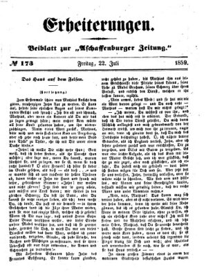 Erheiterungen (Aschaffenburger Zeitung) Freitag 22. Juli 1859
