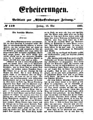 Erheiterungen (Aschaffenburger Zeitung) Freitag 18. Mai 1860