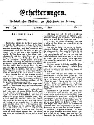 Erheiterungen (Aschaffenburger Zeitung) Dienstag 7. Mai 1861