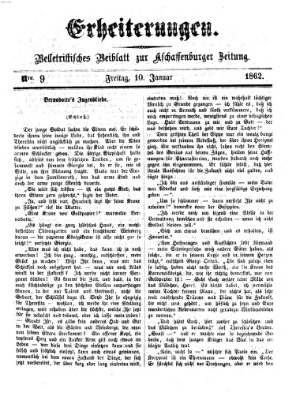 Erheiterungen (Aschaffenburger Zeitung) Freitag 10. Januar 1862