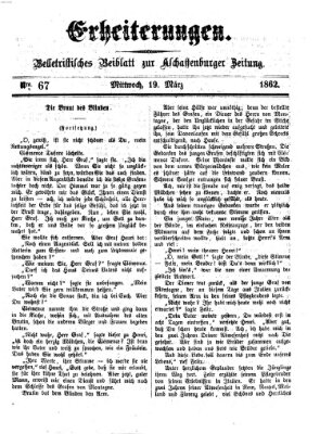 Erheiterungen (Aschaffenburger Zeitung) Mittwoch 19. März 1862