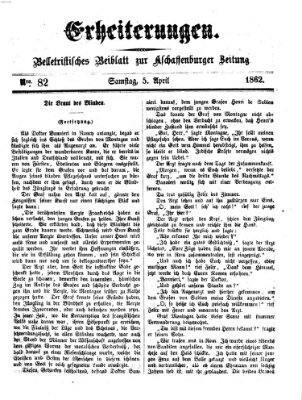Erheiterungen (Aschaffenburger Zeitung) Samstag 5. April 1862