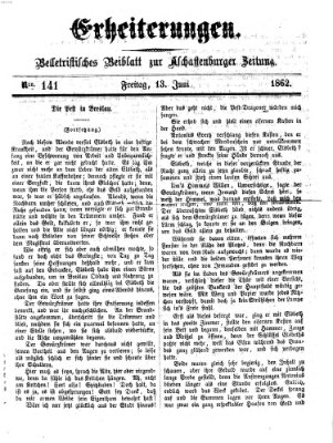 Erheiterungen (Aschaffenburger Zeitung) Freitag 13. Juni 1862