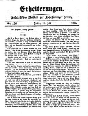 Erheiterungen (Aschaffenburger Zeitung) Freitag 18. Juli 1862