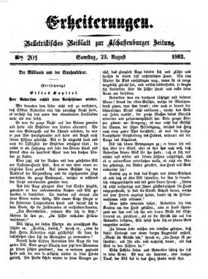 Erheiterungen (Aschaffenburger Zeitung) Samstag 23. August 1862