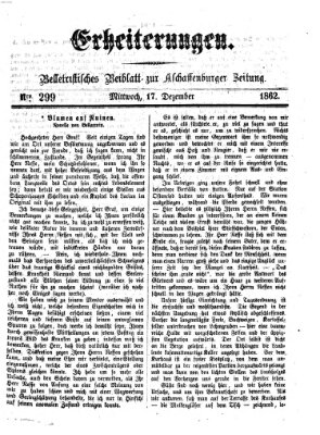 Erheiterungen (Aschaffenburger Zeitung) Mittwoch 17. Dezember 1862