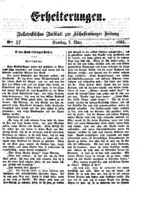 Erheiterungen (Aschaffenburger Zeitung) Samstag 7. März 1863