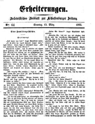 Erheiterungen (Aschaffenburger Zeitung) Sonntag 15. März 1863