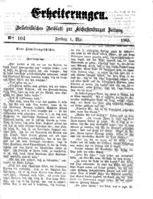 Erheiterungen (Aschaffenburger Zeitung) Freitag 1. Mai 1863