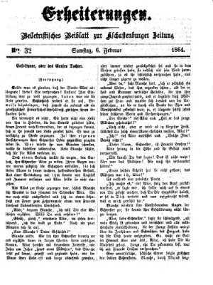 Erheiterungen (Aschaffenburger Zeitung) Samstag 6. Februar 1864