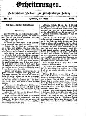 Erheiterungen (Aschaffenburger Zeitung) Dienstag 12. April 1864