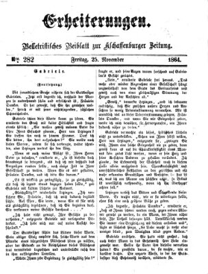 Erheiterungen (Aschaffenburger Zeitung) Freitag 25. November 1864