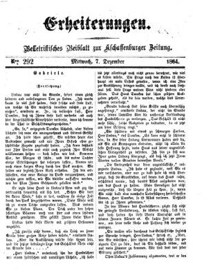 Erheiterungen (Aschaffenburger Zeitung) Mittwoch 7. Dezember 1864