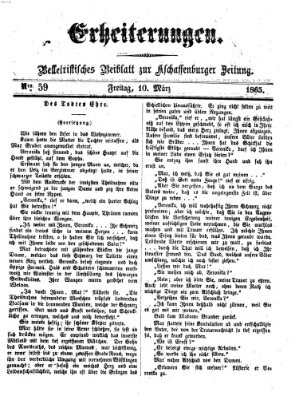 Erheiterungen (Aschaffenburger Zeitung) Freitag 10. März 1865