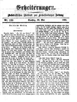 Erheiterungen (Aschaffenburger Zeitung) Samstag 20. Mai 1865