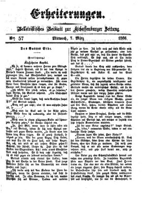 Erheiterungen (Aschaffenburger Zeitung) Mittwoch 7. März 1866
