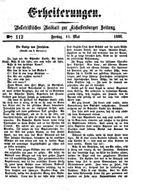 Erheiterungen (Aschaffenburger Zeitung) Freitag 11. Mai 1866
