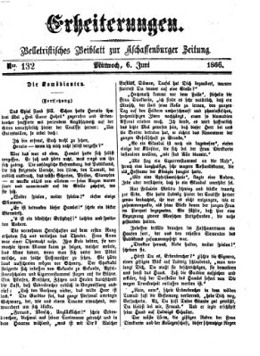 Erheiterungen (Aschaffenburger Zeitung) Mittwoch 6. Juni 1866