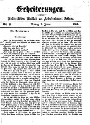 Erheiterungen (Aschaffenburger Zeitung) Montag 7. Januar 1867