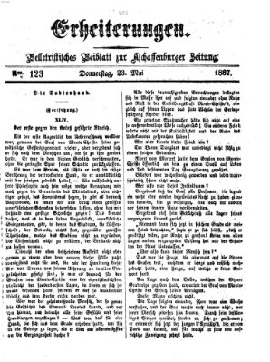 Erheiterungen (Aschaffenburger Zeitung) Donnerstag 23. Mai 1867