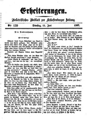 Erheiterungen (Aschaffenburger Zeitung) Dienstag 11. Juni 1867