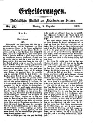 Erheiterungen (Aschaffenburger Zeitung) Montag 9. Dezember 1867