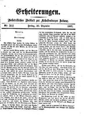 Erheiterungen (Aschaffenburger Zeitung) Freitag 20. Dezember 1867