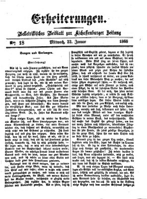Erheiterungen (Aschaffenburger Zeitung) Mittwoch 22. Januar 1868