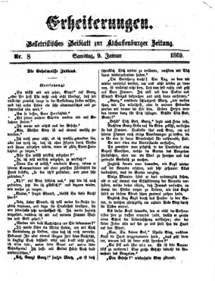 Erheiterungen (Aschaffenburger Zeitung) Samstag 9. Januar 1869