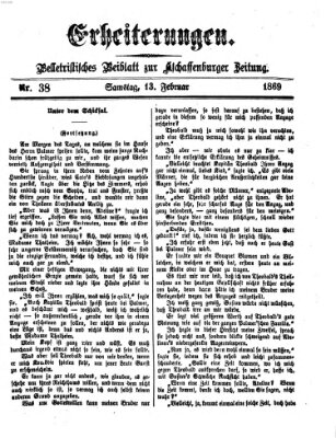 Erheiterungen (Aschaffenburger Zeitung) Samstag 13. Februar 1869