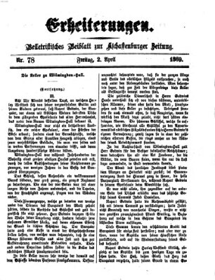 Erheiterungen (Aschaffenburger Zeitung) Freitag 2. April 1869