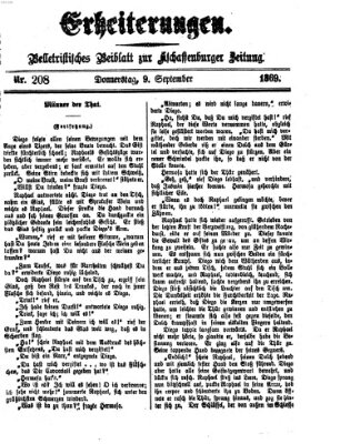 Erheiterungen (Aschaffenburger Zeitung) Donnerstag 9. September 1869
