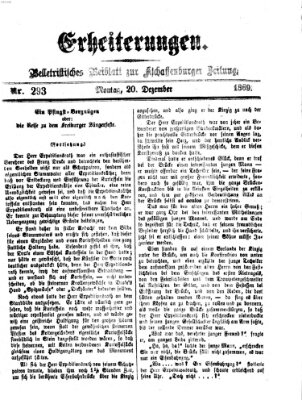 Erheiterungen (Aschaffenburger Zeitung) Montag 20. Dezember 1869