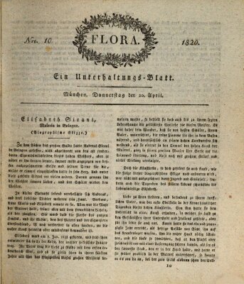 Flora (Baierische National-Zeitung) Donnerstag 20. April 1820