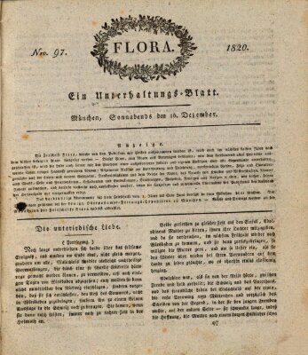 Flora (Baierische National-Zeitung) Samstag 16. Dezember 1820