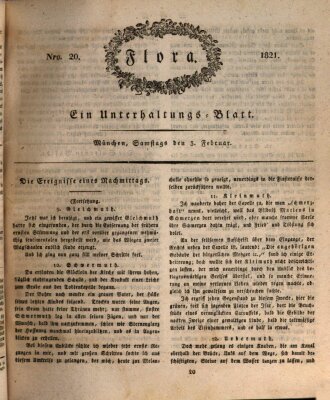 Flora (Baierische National-Zeitung) Samstag 3. Februar 1821